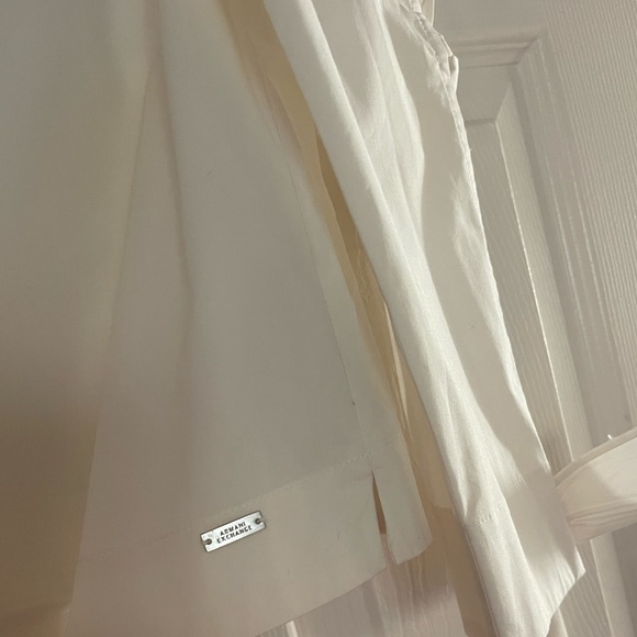 NEW limited edition Armani exchange white blouse cotton - Picture 9 of 10